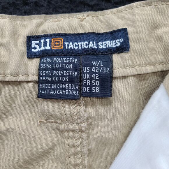 5.11 Tactical Series Mens Pants Beige Size 42 Polyester Blend Pockets Lot Of Two - Picture 6 of 13